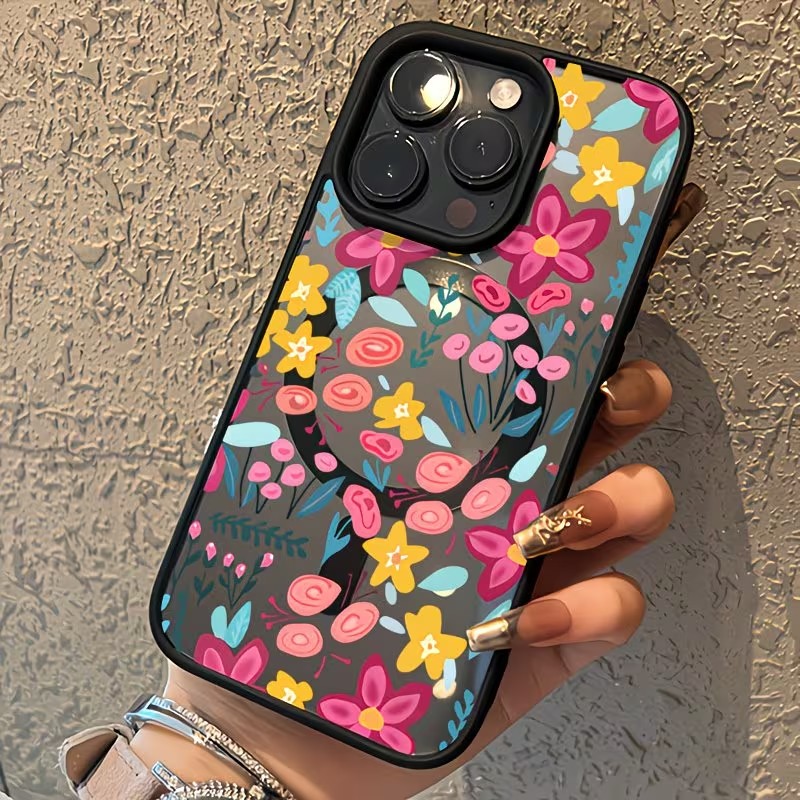 Plants X - เคสโทรศัพท์กันกระแทกแม่เหล็ก ลายดอกไม้สีสันสดใส สำหรับ iPhone 17 16