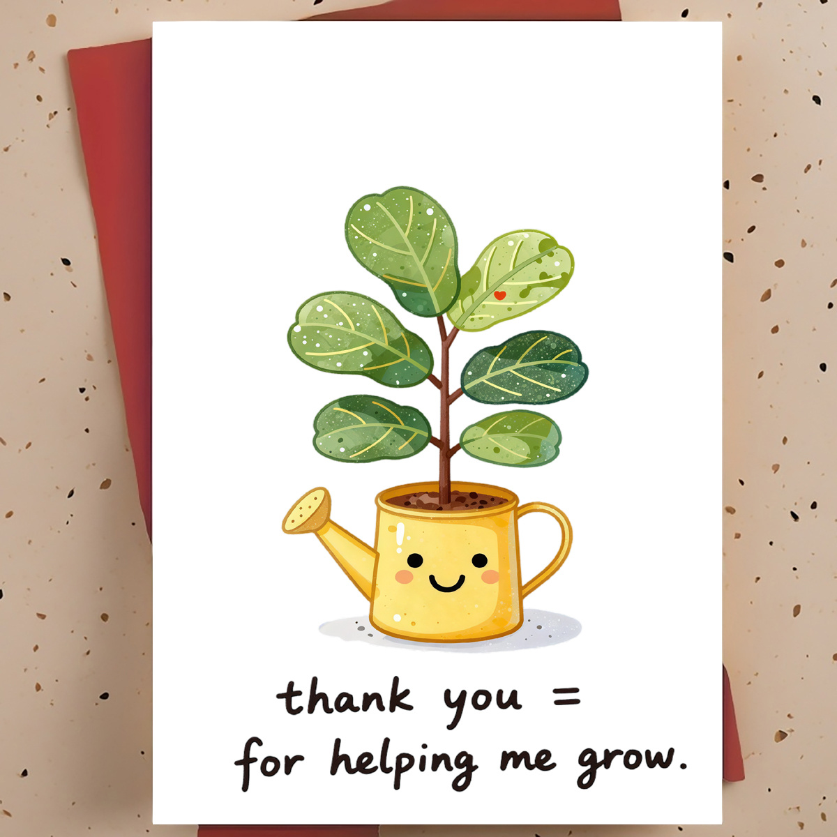 Parent Of Plant - การ์ดขอบคุณแสนหวานและอบอุ่น 1 ใบสำหรับครู ผู้ให้คำปรึกษา และผู้ปกครอง -
