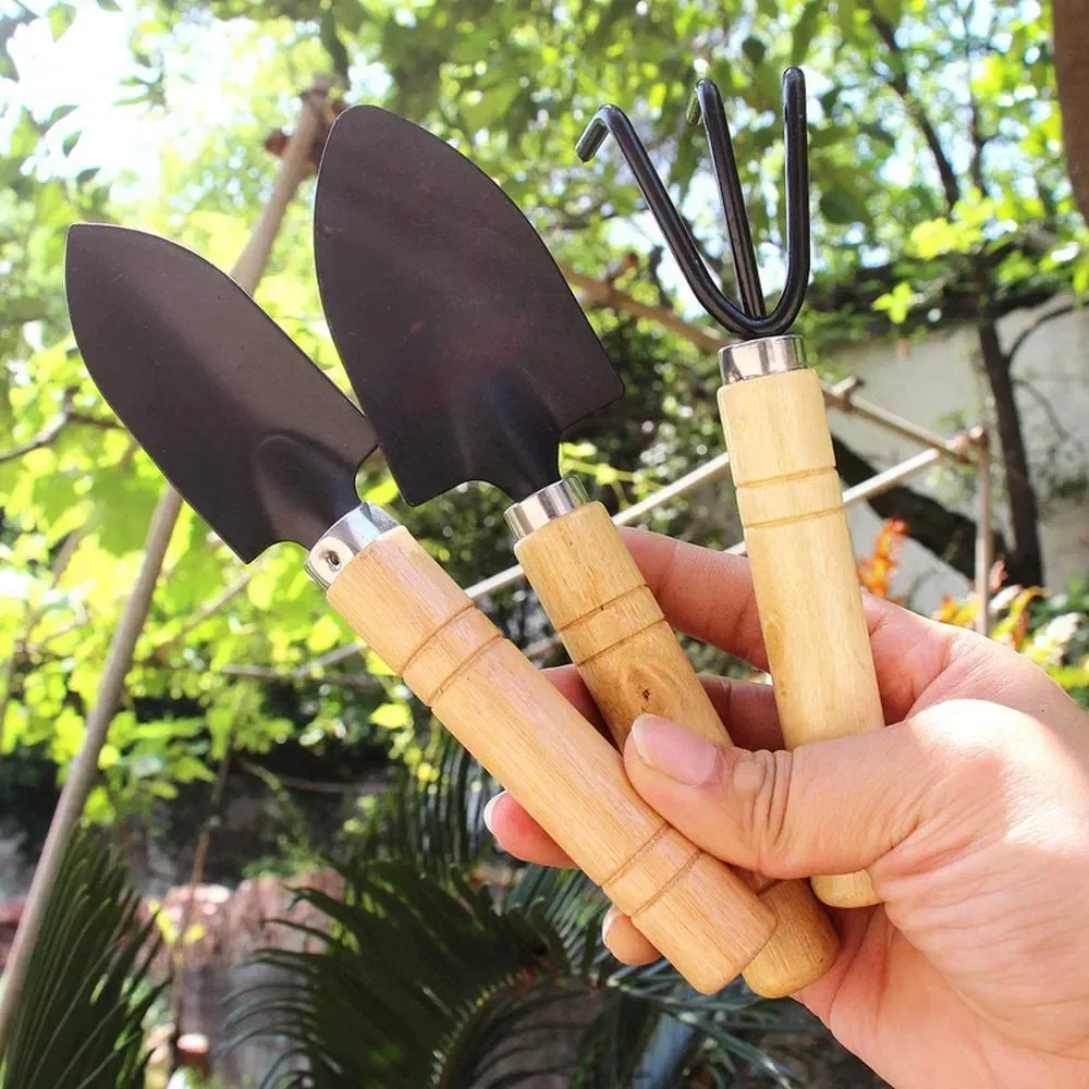 Plant Parent Tools - ชุดเครื่องมือทำสวนขนาดเล็ก 3 ชิ้น/ชุด สำหรับดูแลต้นไม้ในร่ม ขุดดิน กำจัดวัชพืช