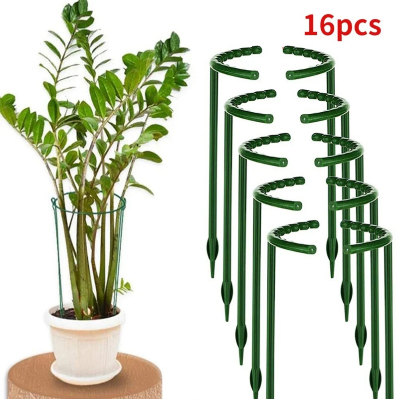Plant Parent Tools - เสาค้ำต้นไม้พลาสติก สำหรับดอกไม้ โรงเรือน จัดเรียง ยึดติด ที่ยึดก้าน