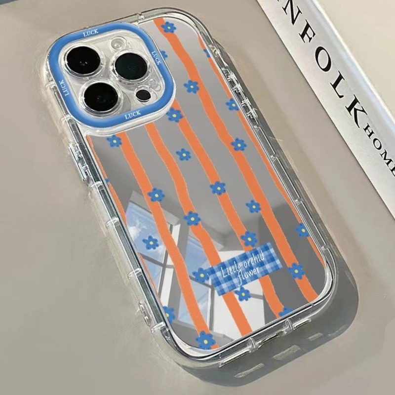เคสโทรศัพท์ลายดอกไม้สีฟ้าลายทา - Plants X บทวิจารณ์และราคา