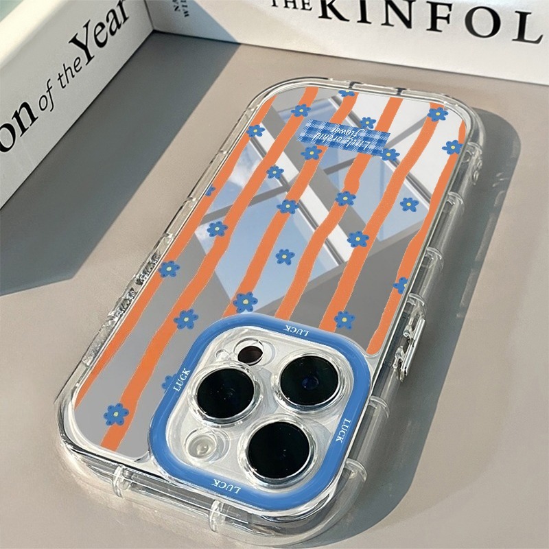 เคสโทรศัพท์ลายดอกไม้สีฟ้าลายทา - Plants X บทวิจารณ์และราคา