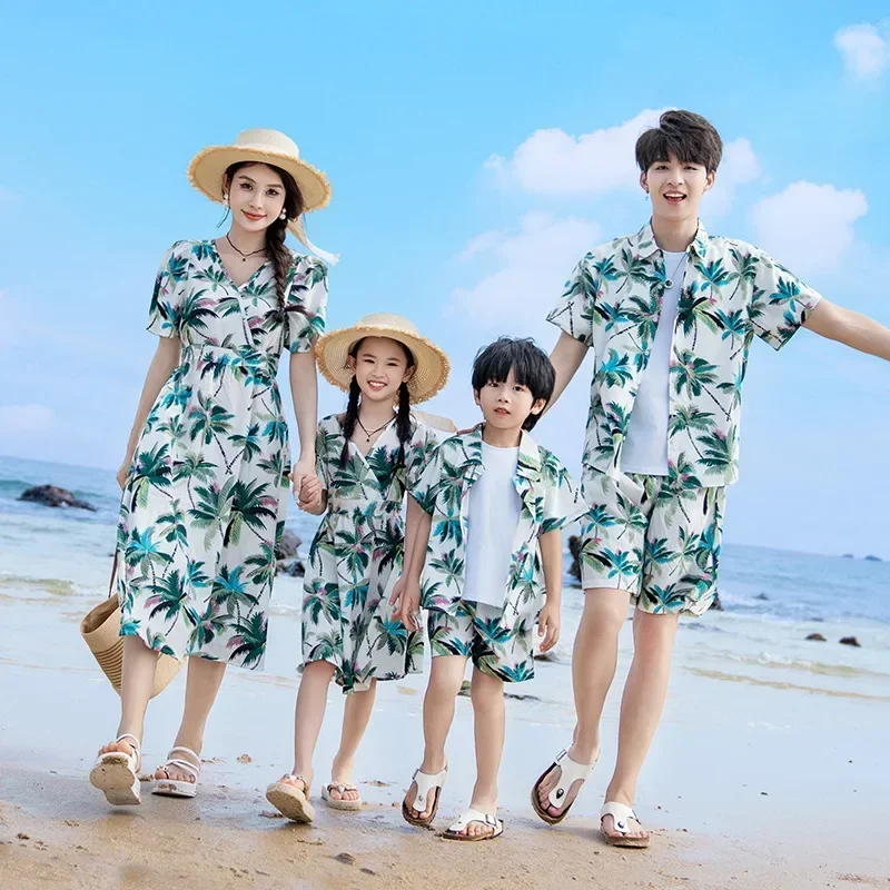 วันหยุดคู่ดูเสื้อผ้าพ่อแม่ลูกส - Parent Of Plant บทวิจารณ์และราคา