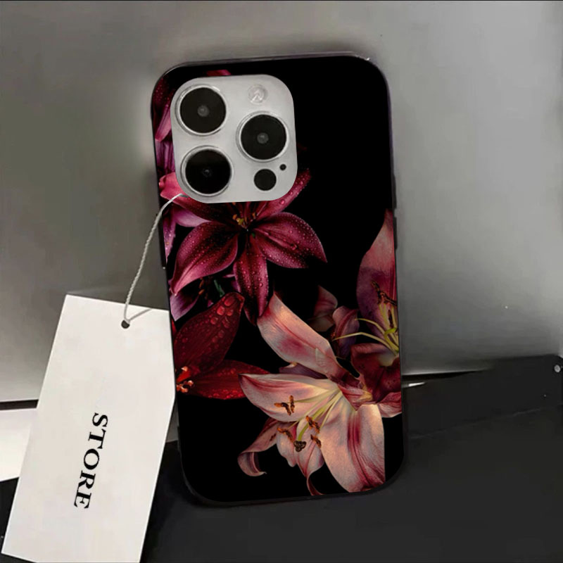 เคสโทรศัพท์ลายดอกลิลลี่สีแดงสุ - Plants X บทวิจารณ์และราคา