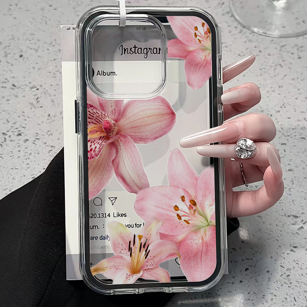 เคสโทรศัพท์ใสลายดอกลิลลี่สีชมพ - Plants X บทวิจารณ์และราคา