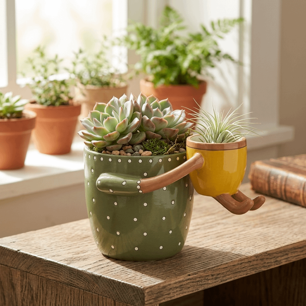 กระถางเรซิ่นลายจุดสำหรับปลูกต้ - Parent Of Plant บทวิจารณ์และราคา
